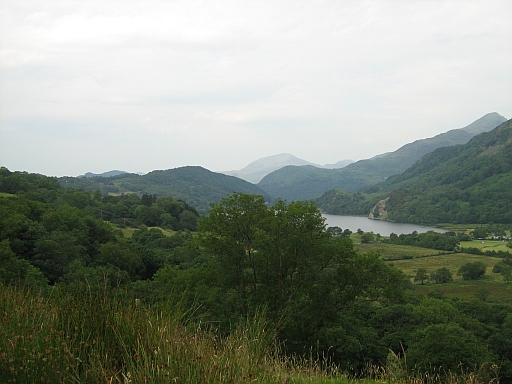 A view of the mountians from the llanberis pass